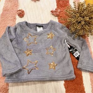 3T Girls Plush Sequin Top